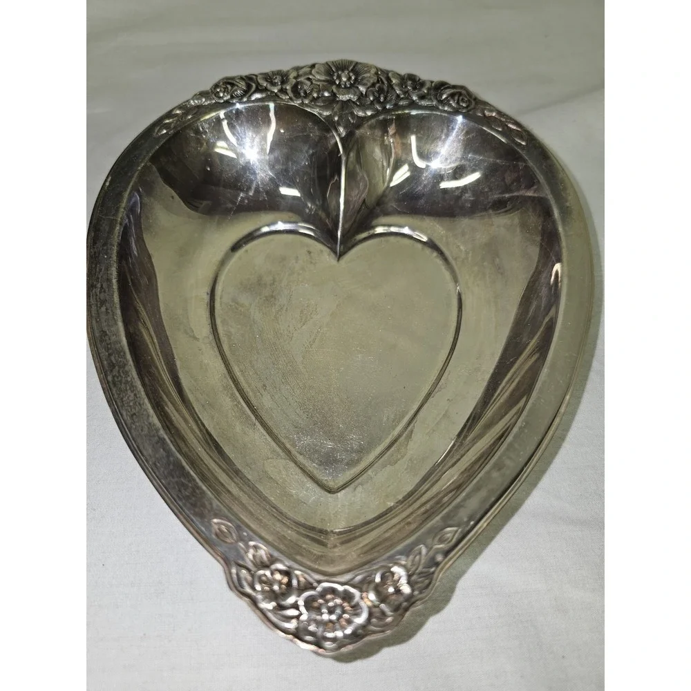 VintageBon Bon Trinket Tray International Silver Co. Grandmillennial Coquette‎